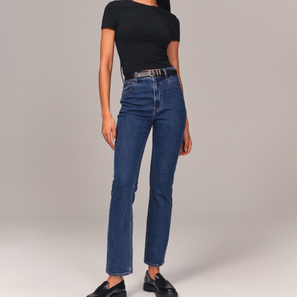 GUC Abercrombie Ankle Straight Ultra High Rise Women's Jeans Size 14